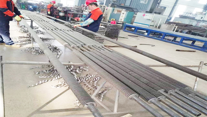 Fin tube cutting