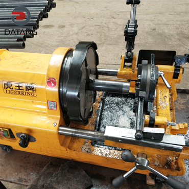 Fin tube raw material steel pipe threading processing