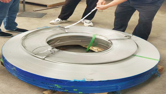 Fin tube steel strip inspection