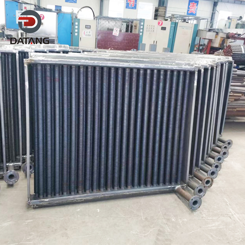 Carbon steel finned tube heat exchanger for wood drying