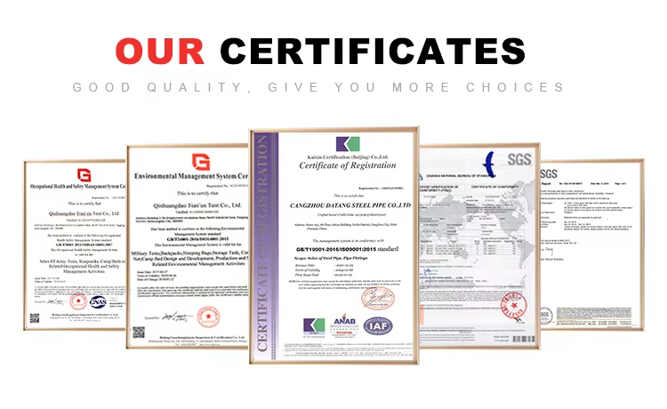 Certificates-Datang Fin Tube