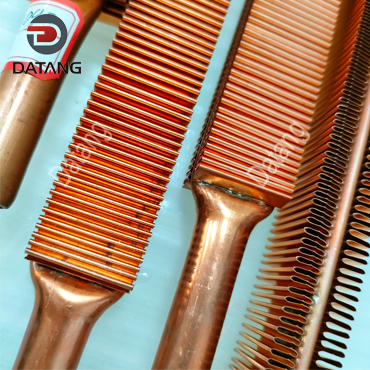 Copper Flat V Fin Tube Removable Fin Tube