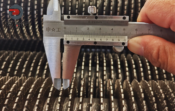 Serrated Fin Tube Fin thickness detection