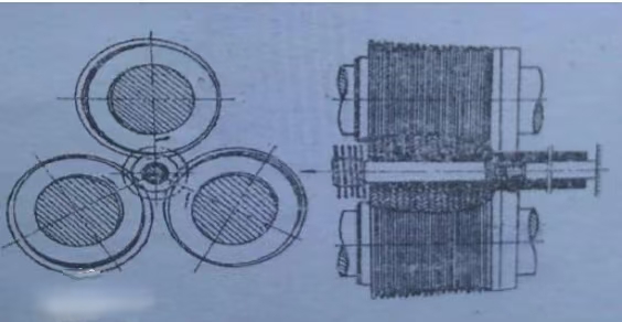 Schematic diagram of low fin tube processing