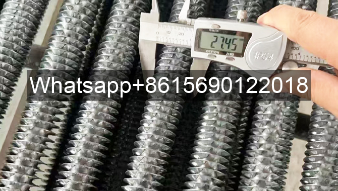 Stainless Steel Finned Electric Heating Tube Appearance Dimension Inspection