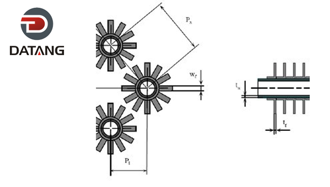 Welded Studded Tube Drawing