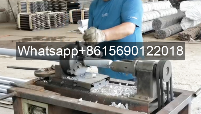 Fin Tube Header Removal Machine Extruded fin tube end trimming machine Used for 15°-45° bevel angle of finned tube aluminum tube