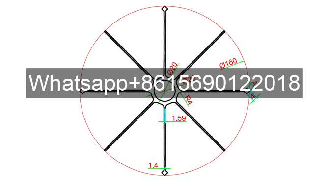 Customizable Star Shape Aluminium Fin Tube Star Fin Plus Heat Pipe