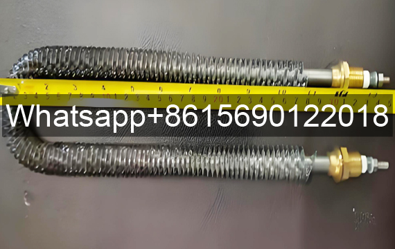 Finned Tubular Heaters Electric Heating Tube Elements Length Measurement