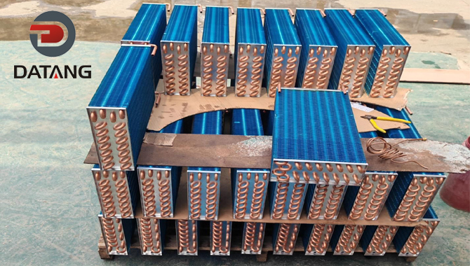 Copper Tube and Aluminum Fins Heat Exchanger