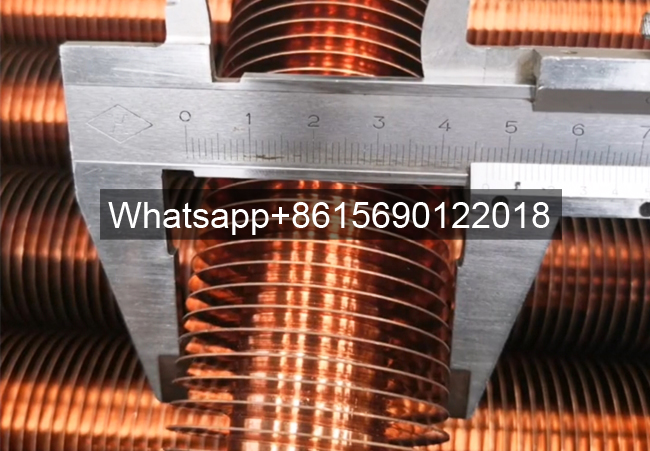 Extruded Bimetallic Medium High Finned Copper Tubing