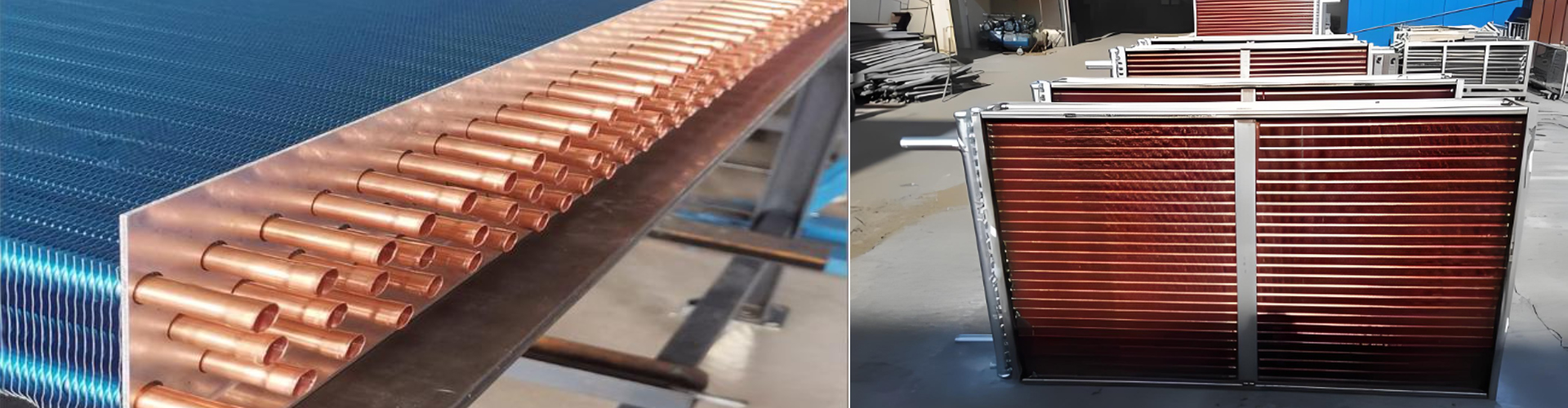 Finned Copper Tube Heat Exchanger Banner Datang Finned Tube