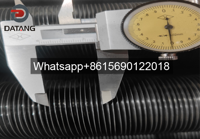 0.35 inch fin pitch inspection for embedded G type finned pipe