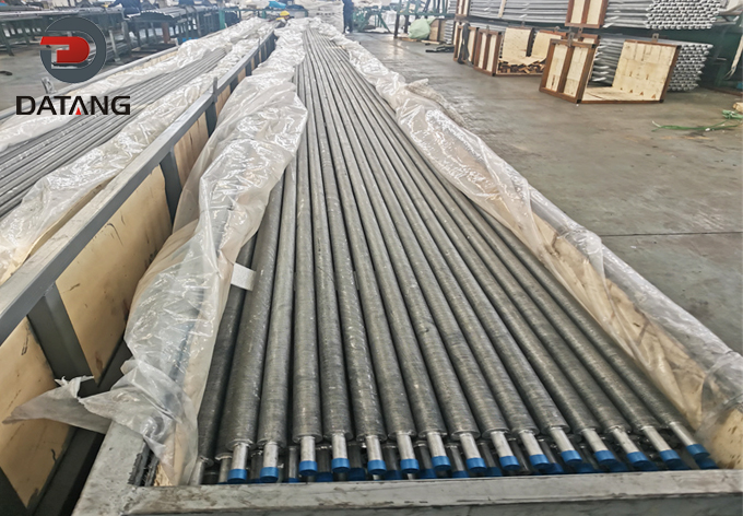 17 meter long Seamless base tube extruded finned tube packaging and shipping
