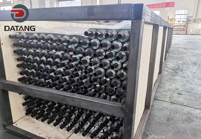 Bulk aluminum 1060 L finned tubes container loading for Pakistan client