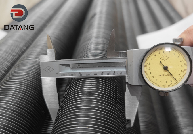 Embedded G finned tube with 58mm OD measurement by Datang Finned Tube