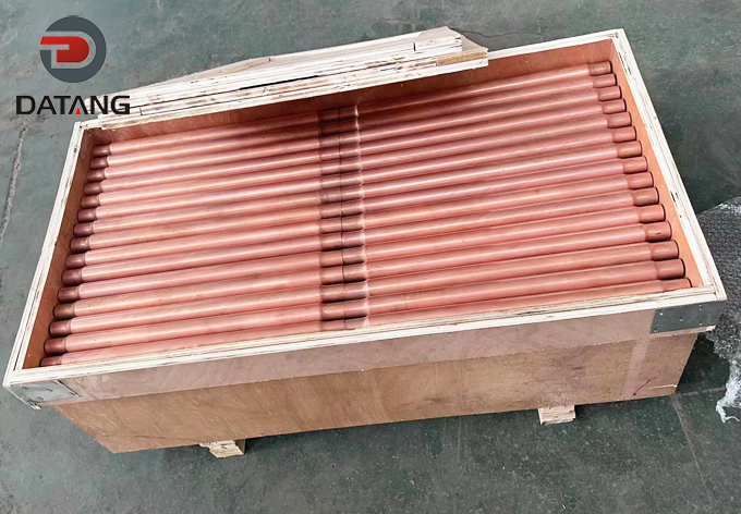 Export wooden case packaging for copper inner grooved tubes shipping to Iran