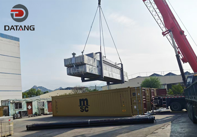 Fin fan Air cooler system packed in containers by Datang Finned Tube