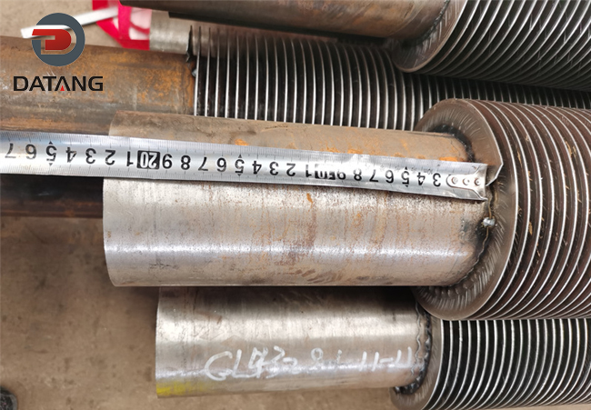 High Frequency Welded Finned Tube dimension inspection by Datang Finned Tub