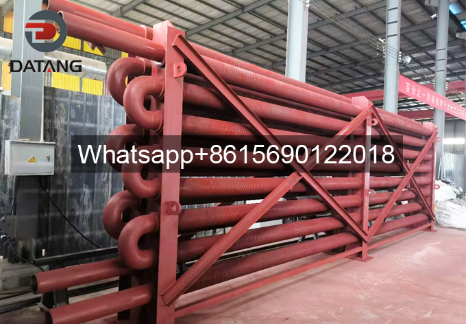 Industrial gas boiler heat exchanger bundle assembled using Datang heavy-duty spiral finned pipes