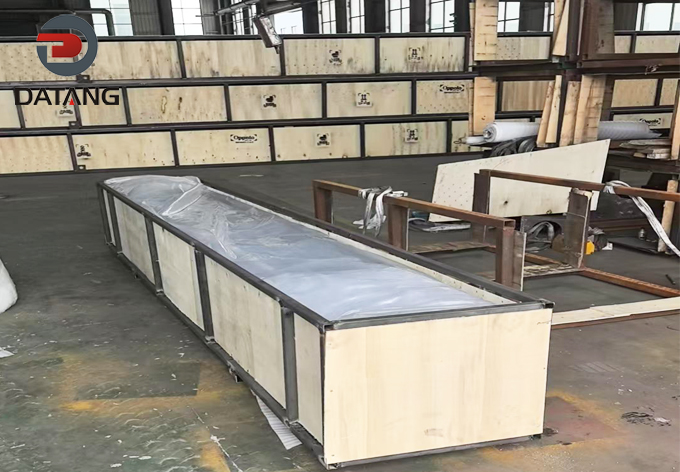 Secure ocean freight packaging for 4000mm L foot finned tubes