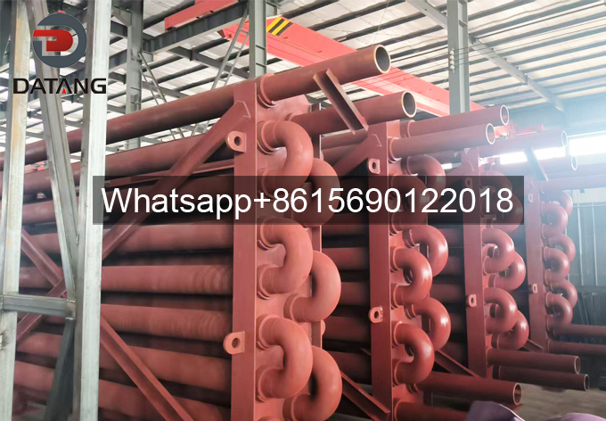 Gas boiler heat exchanger bundle assembly