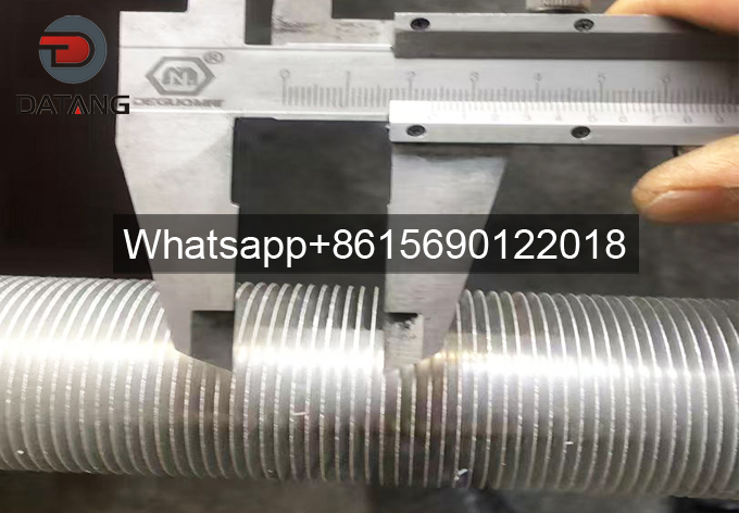 Checking precise fin pitch and spacing of extruded finned tube to optimize paper mill heat exchanger efficiency