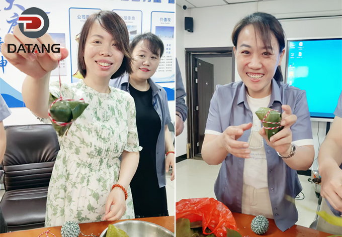 Datang Finned Tube team members making traditional Chinese Zongzi