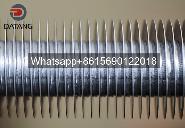 Knurled L Fin Tube-Knurled L-Foot Tension Wound Finned Tubes-Datang Finned Tube