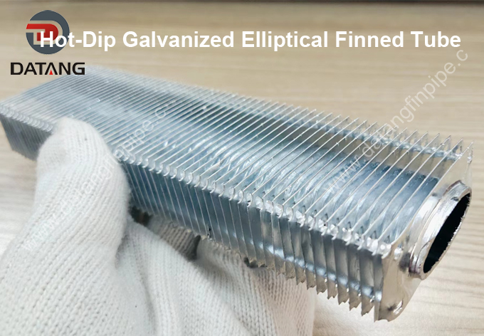 Galvanized Oval Finned Tube Elliptical Tube with Rectangular Fins