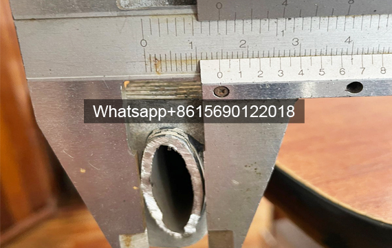 Hot-dip Galvanized elliptical finned tubes (Oval tubes) Outer Diameter Measurement