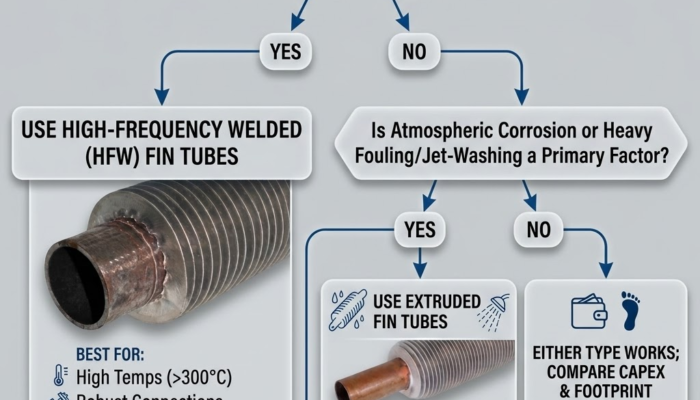 Industrial Finned Tubes Extruded Finned Tubes vs. High-Frequency Welded Finned Tubes