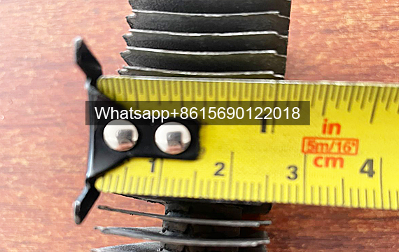 Measurement of fin height for hot-dip galvanized elliptical finned tubes