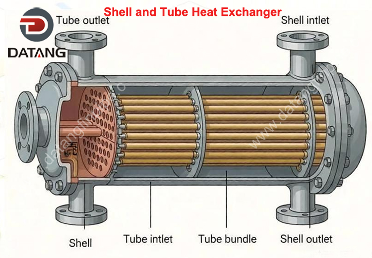 Shell and Tube Heat Exchanger internal structure Shell and Tube Heat Exchanger internal structure