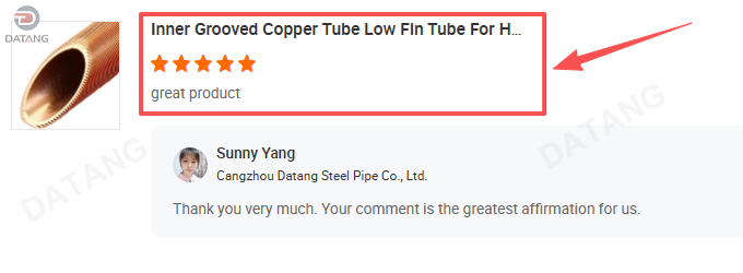 Customer feedback inner grooved copper tube low fin tube for heat exchanger