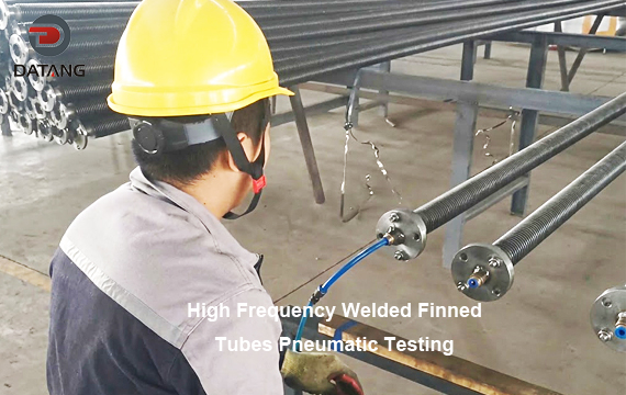 High Frequency Welded Finned Tubes Pneumatic Testing