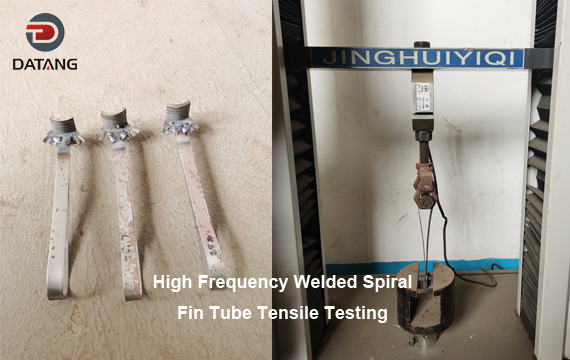 High Frequency Welded Spiral Fin Tube Tensile Testing